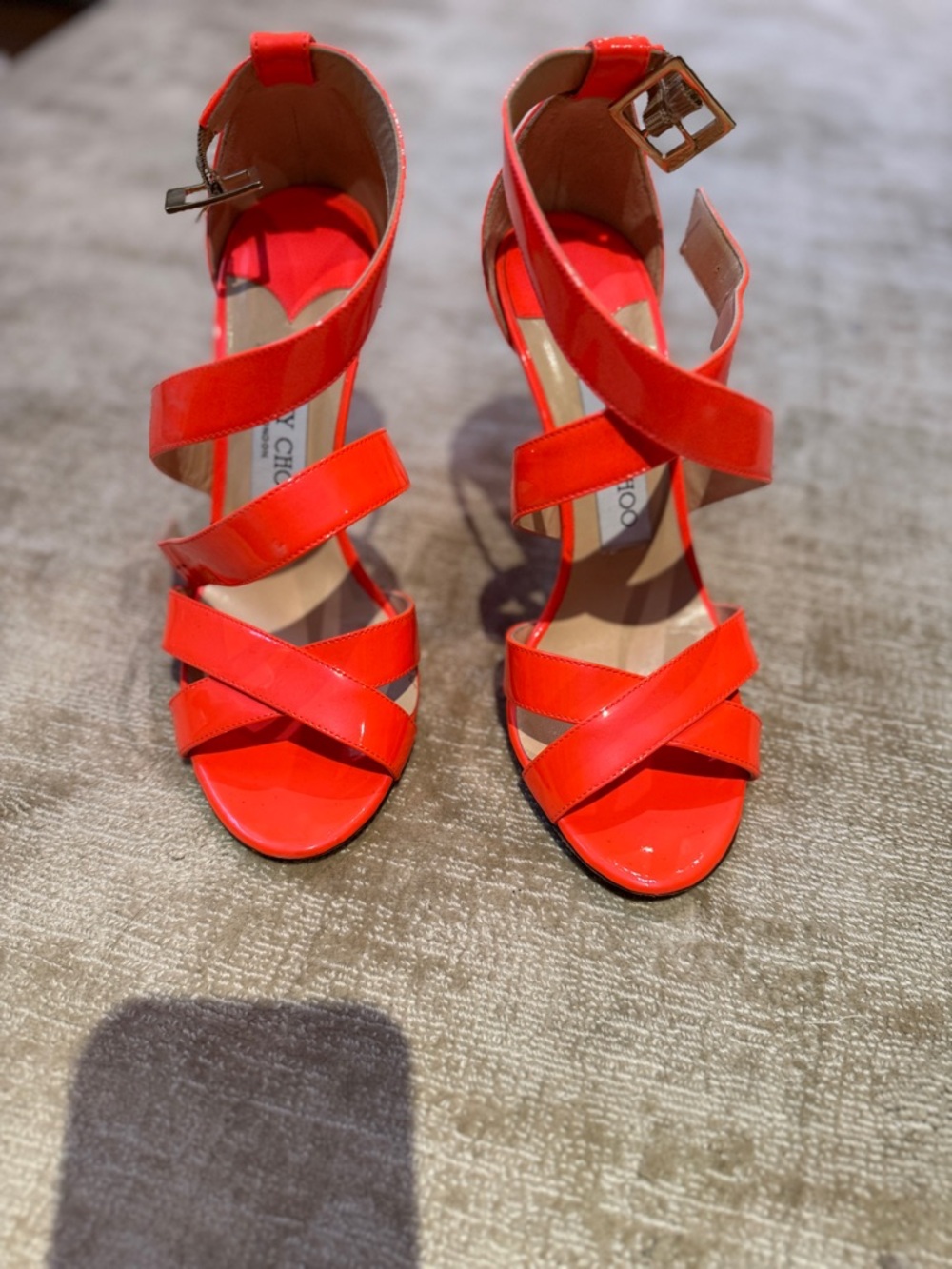 Jimmy Choo neon  Strappy Women's High Heel Sandals